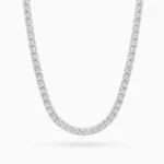 colier tennis argint placat aur cubic zirconia desire vedere frontala