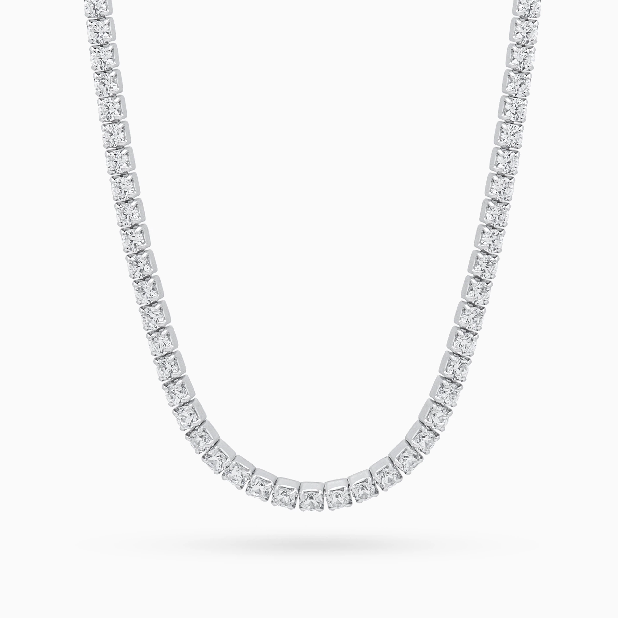colier tennis argint placat aur cubic zirconia desire vedere frontala colier tennis argint placat aur cubic zirconia desire vedere frontala