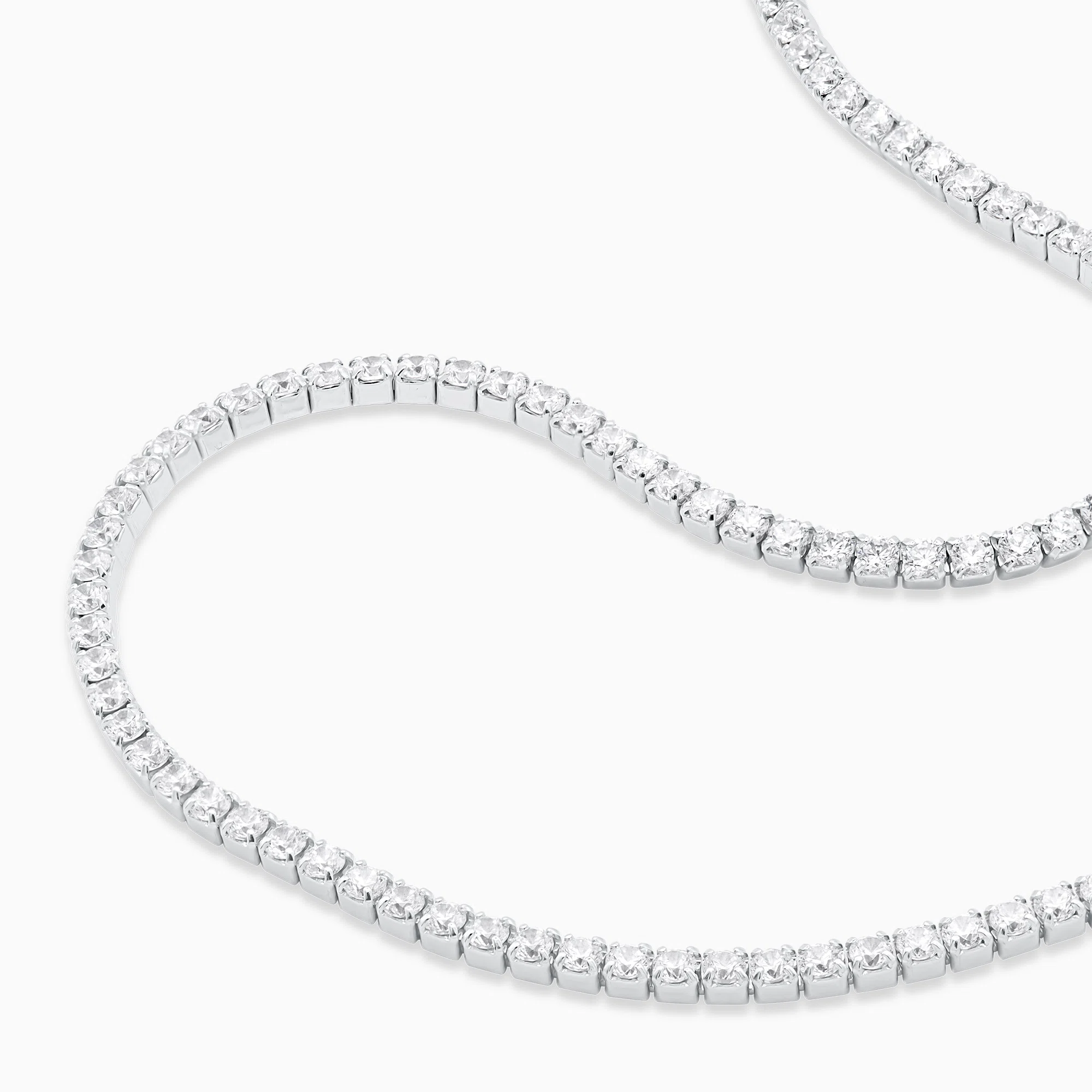 colier tennis argint placat aur cubic zirconia desire vedere laterala colier tennis argint placat aur cubic zirconia desire vedere laterala