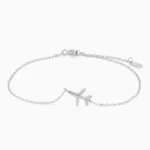 Bratara argint charm avion travel spirit