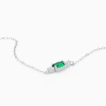 Bratara argint piatra zirconia verde green whisper