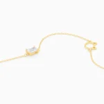 Bratara argint placata aur charm pisica golden cat charm
