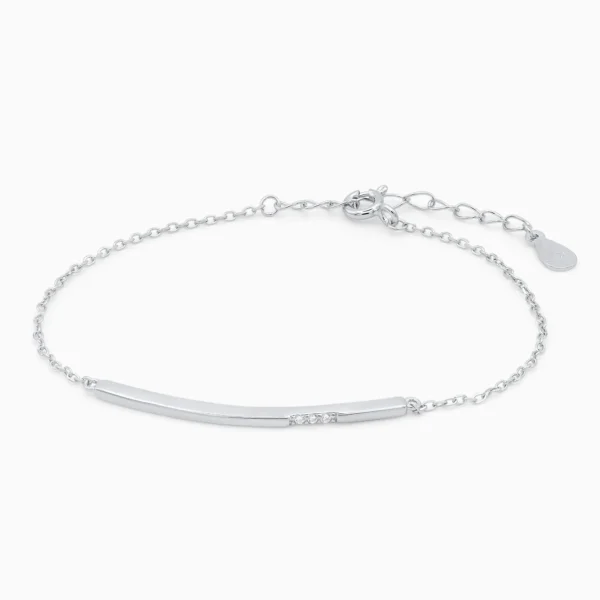 Bratara minimalista argint zirconia pure line