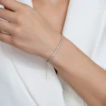 Bratara tennis argint pietre zirconia elegant line 2 mm