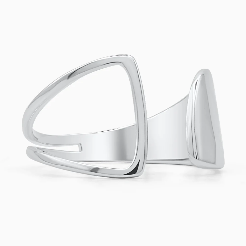 Detaliu Inel elegant din argint Modern Muse cu design asimetric