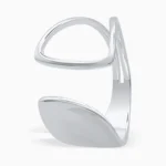 Inel-argint-Modern-Muse-design-asimetric-vedere-frontala