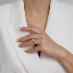 Inel-argint-floare-cubic-zirconia- Pure-Elegance-vedere-frontala