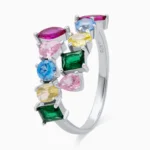 Inel-argint-pietre-cubic-zirconia-multicolore-Color-Symphony-vedere-frontala