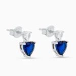 cercei argint piatra albastra deep blue love