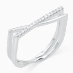 inel-argint-design-geometric-Timeless-Twist-vedere-frontala